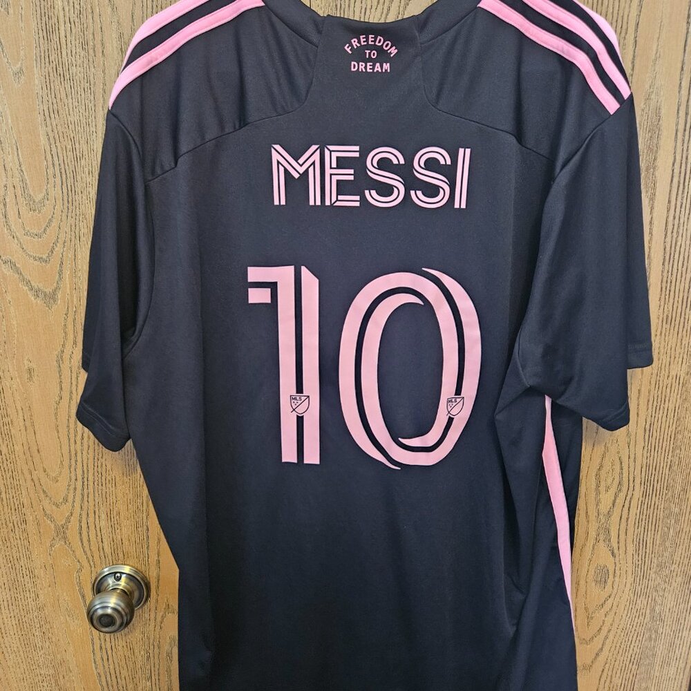 Messi Inter Miami CF adidas 2024 La Noche Player Jersey - Black XXL - $135 MSRP